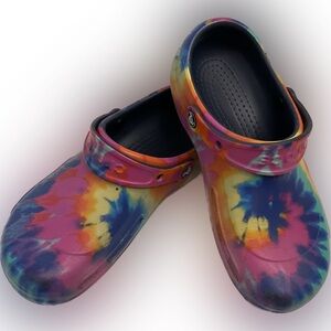 Tie Dye Crocs Size Men’s 6/Women’s 8